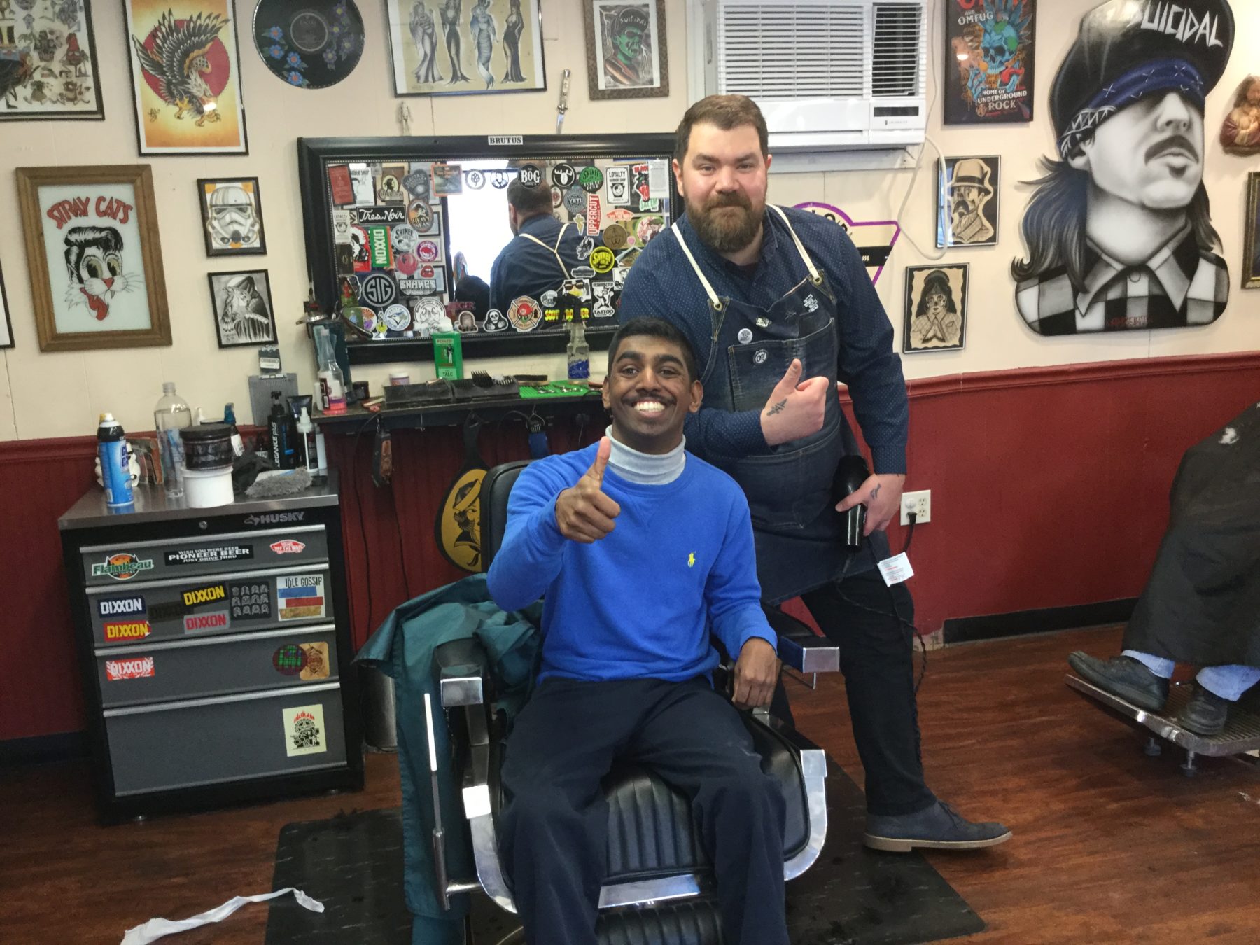 Brian gave me a haircut