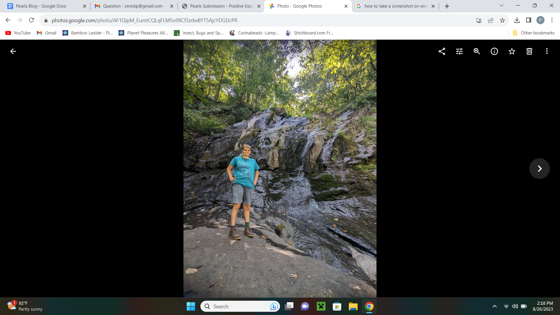 Hiking the Jones Run Fall trail
