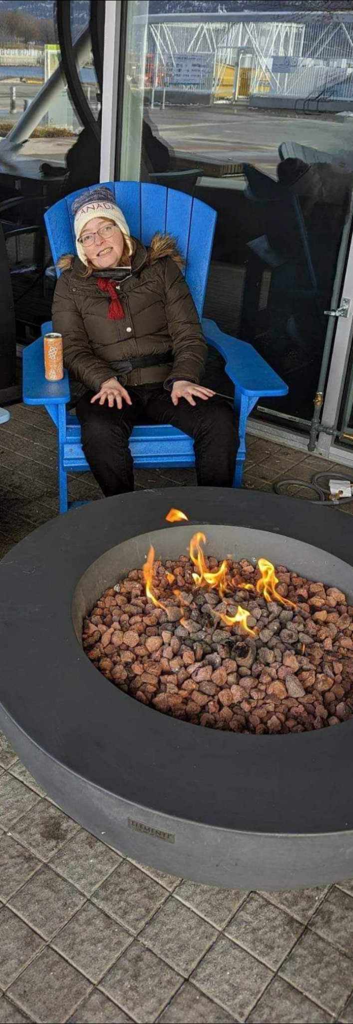Me-Staying-warm-near-a-fire-pit.- Winter Season Love