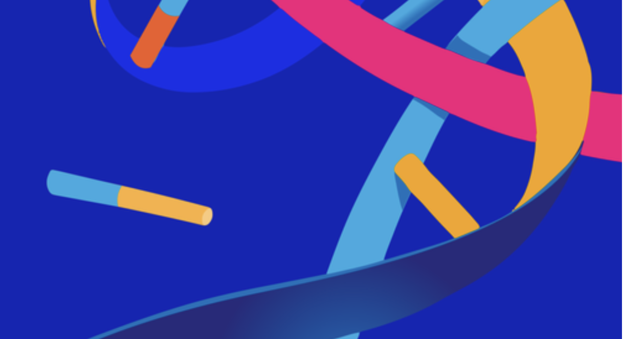 Colorful bands of DNA