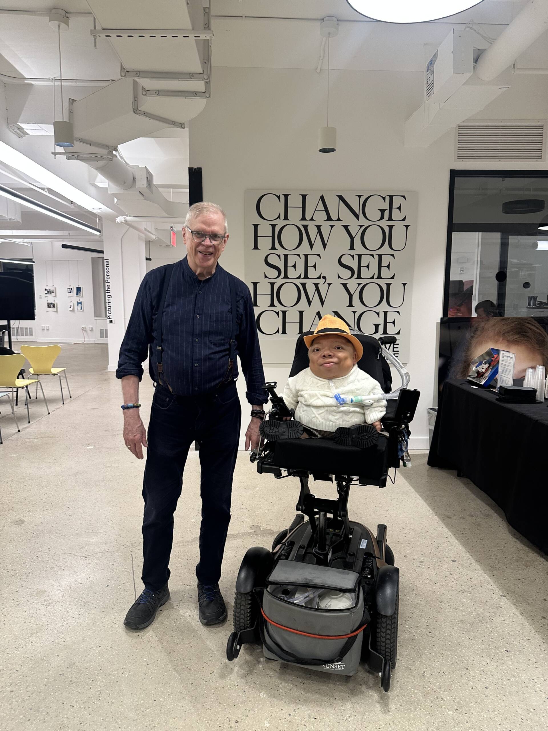 Director Terrence Ross on the left and the star of the film, Christopher Alvarez, on the right