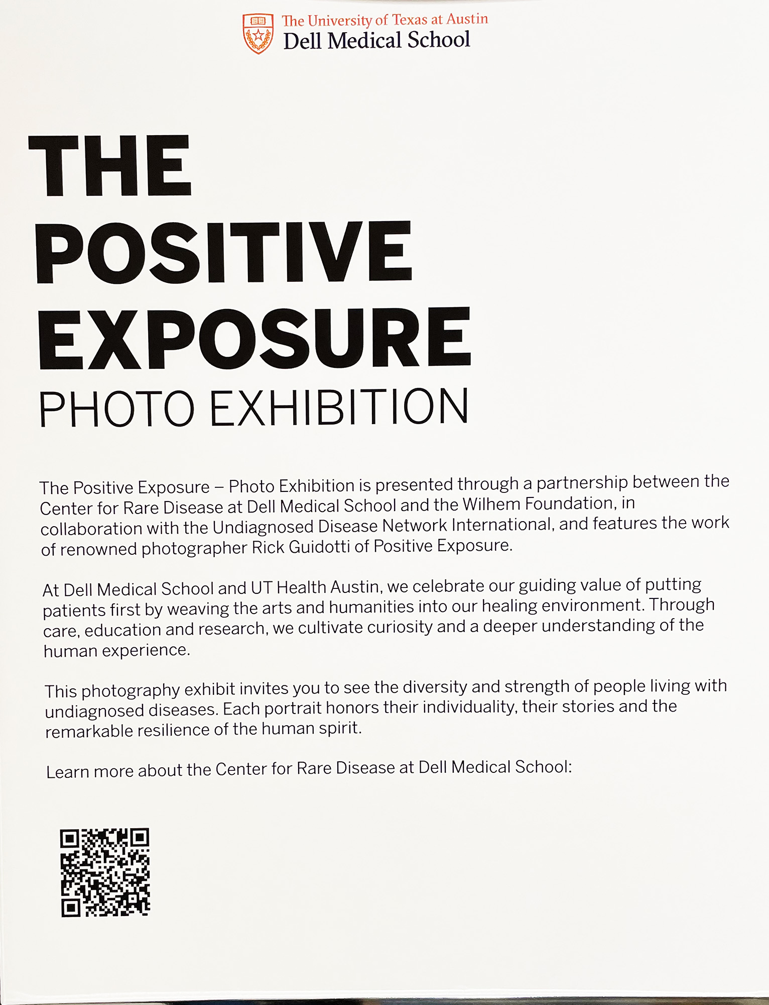 Intro Panel: The Positive Exposure, Text below