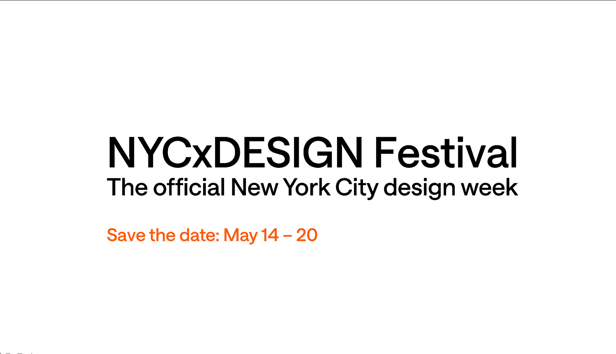 NYCxDesign Festival The Official New York City Design week Save the date: May 14-20